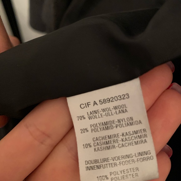 Redoute Dark Charcoal Grey Wool Coat - Picture 6 of 7